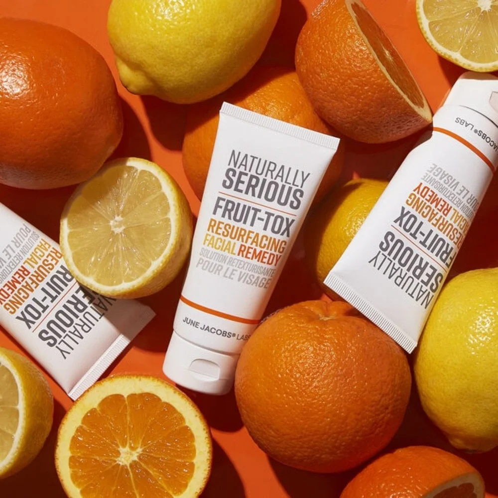 🖤 NATURALLY SERIOUS FRUIT-TOX RESURFACING FACIAL REMEDY EXFOLIATE PURIFY CREAM